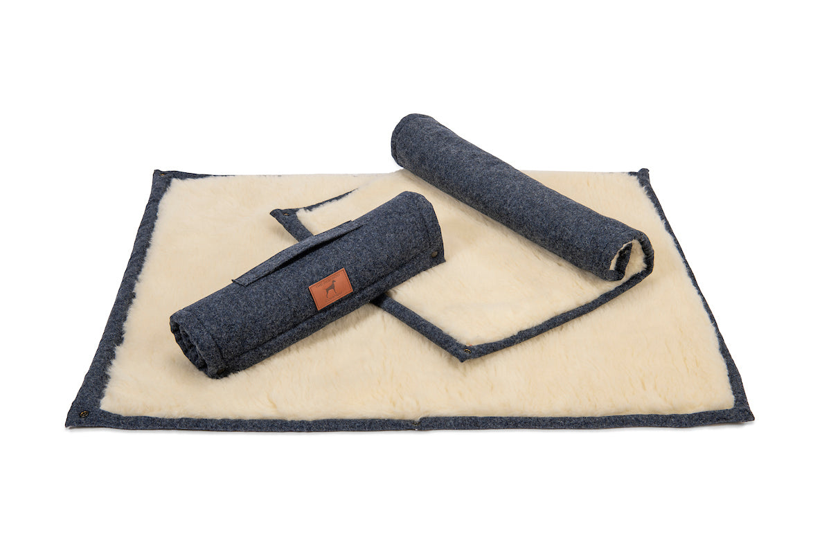 Cobalt Blue Bespoke Dog Roll Mat