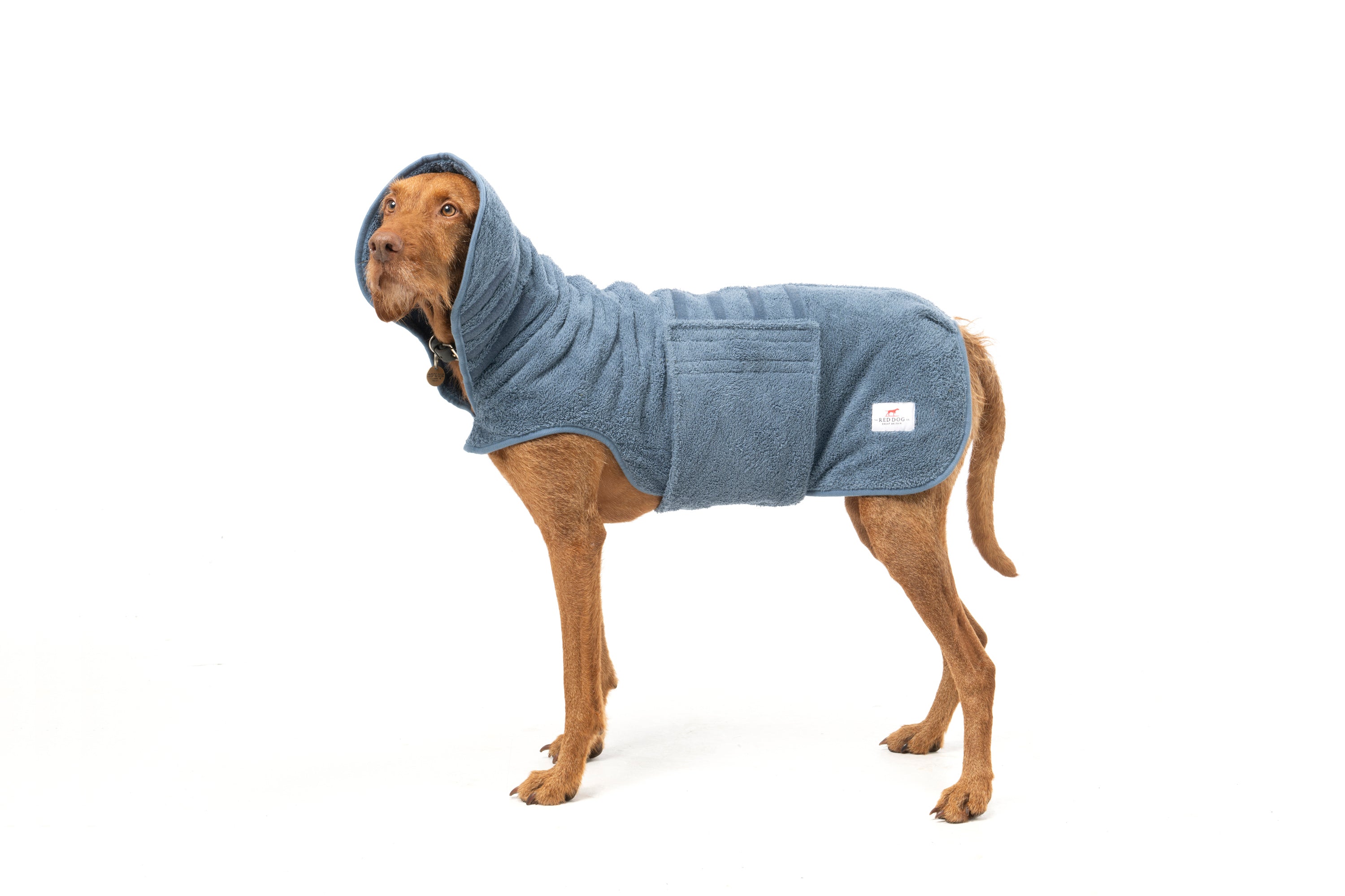 Dog Drying Coat - Ocean Blue
