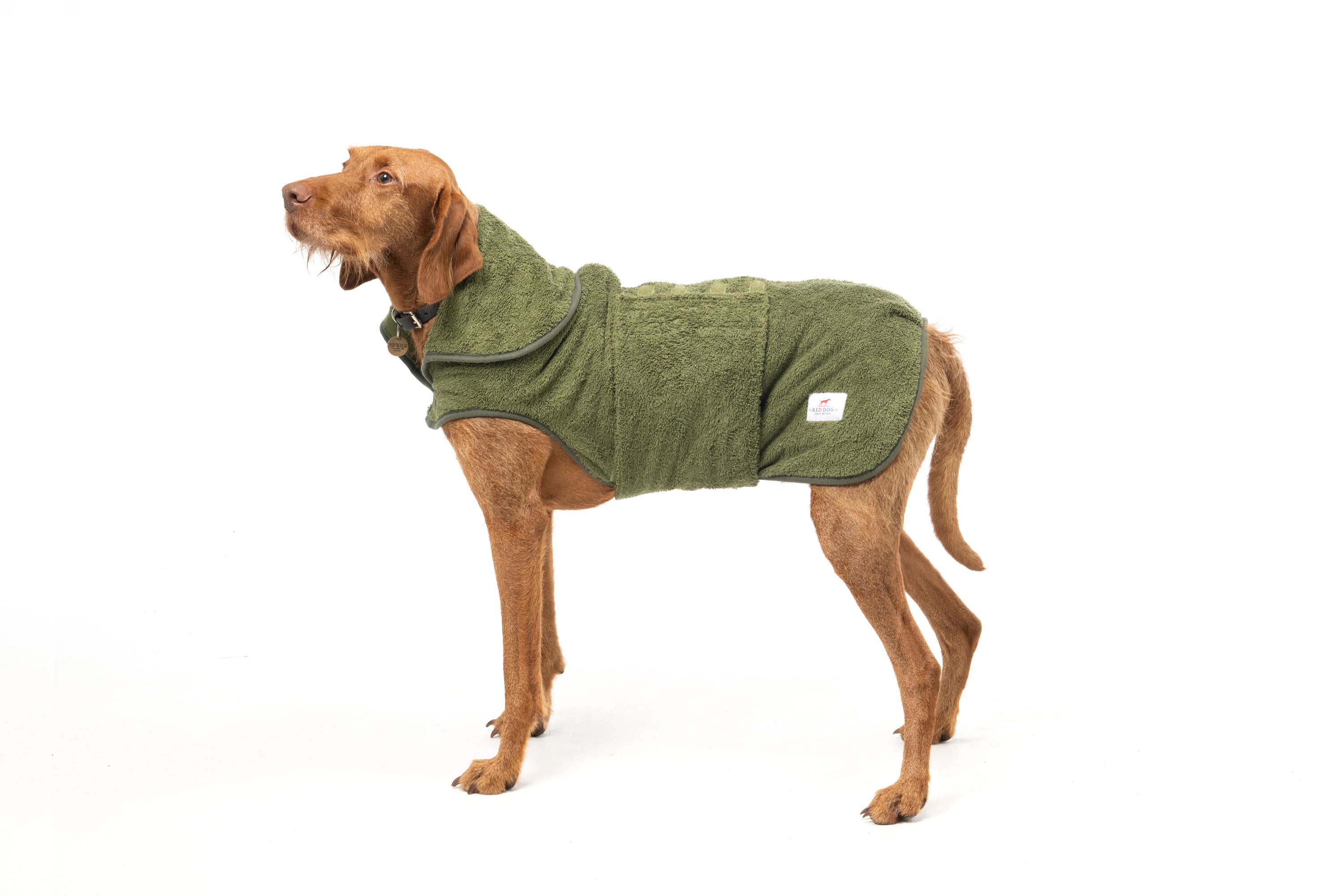 Dog Drying Coat - Olive Green