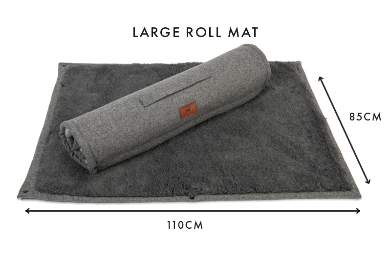 Slate Grey Dog Roll Mat