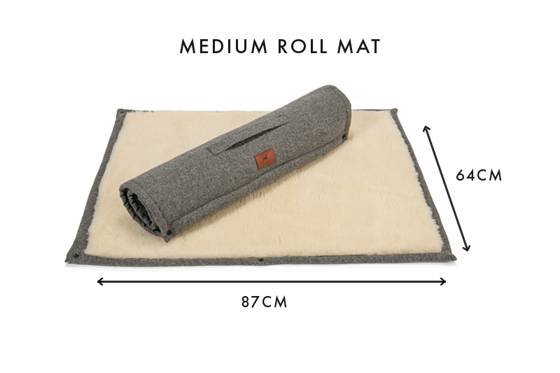 Slate Grey Dog Roll Mat