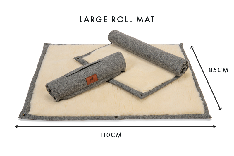 Slate Grey Dog Roll Mat
