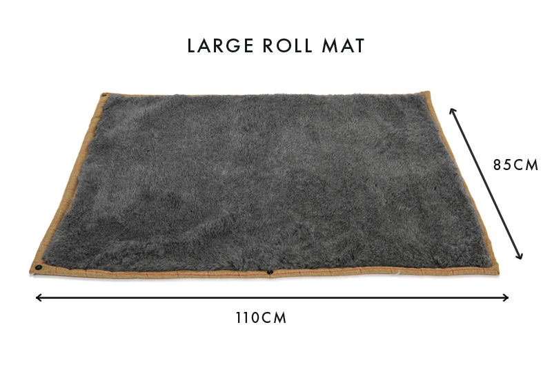 Tweed Dog Roll Mat