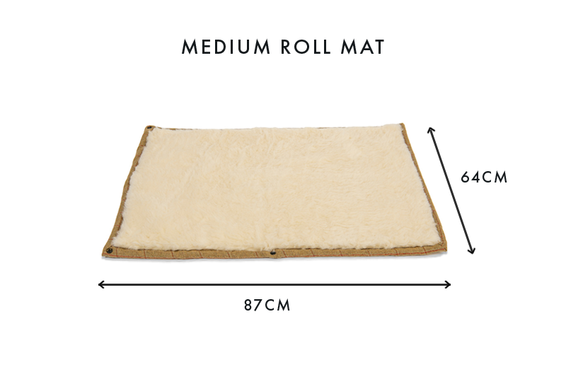 Tweed Dog Roll Mat