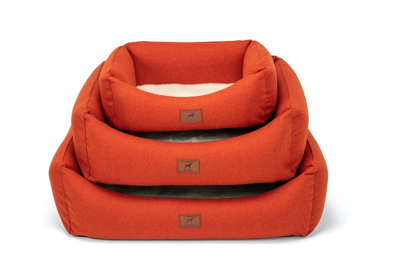 Burnt orange dog bed best sale