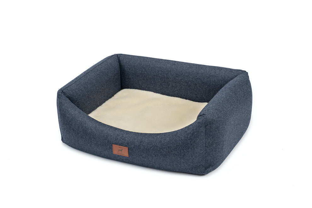 Cobalt Blue Classic Dog Bed Outer Bed Cover