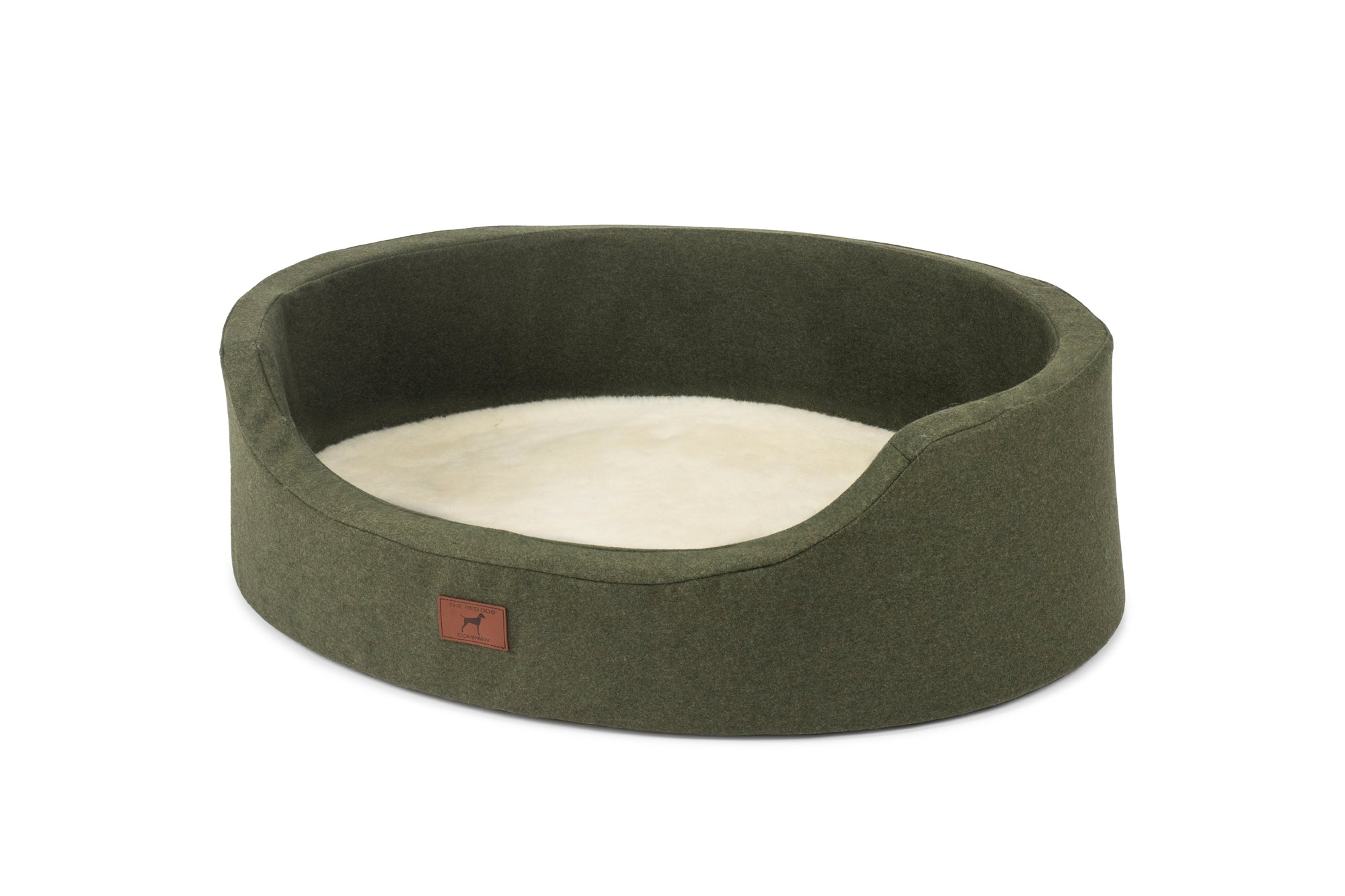 Willow Green Oval Dog Bed