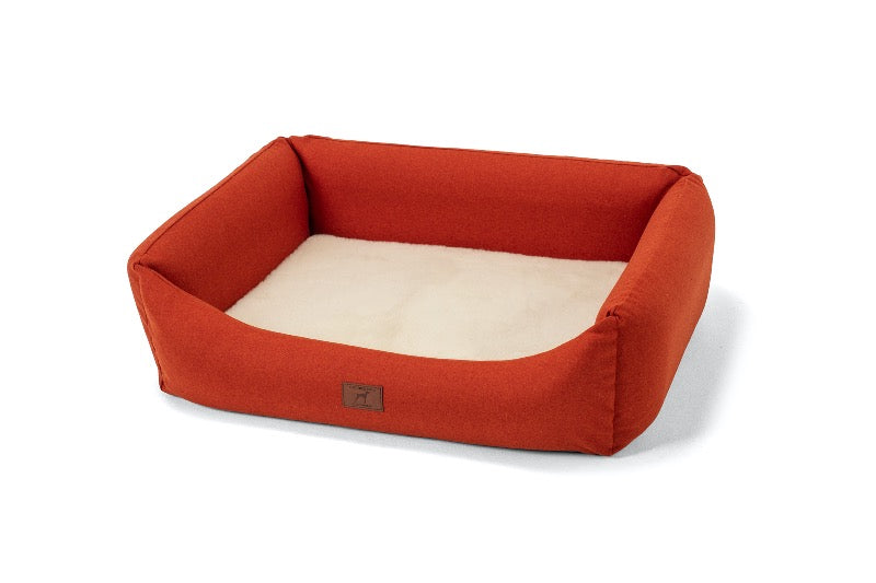 Fire Orange Classic Dog Bed