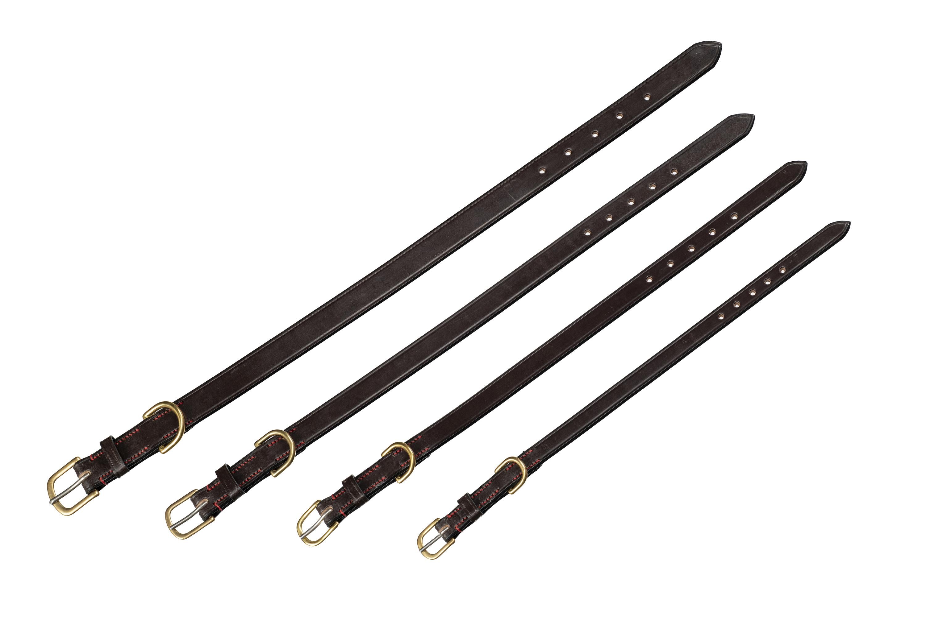 Dark Brown Stirrup Leather Dog Collar