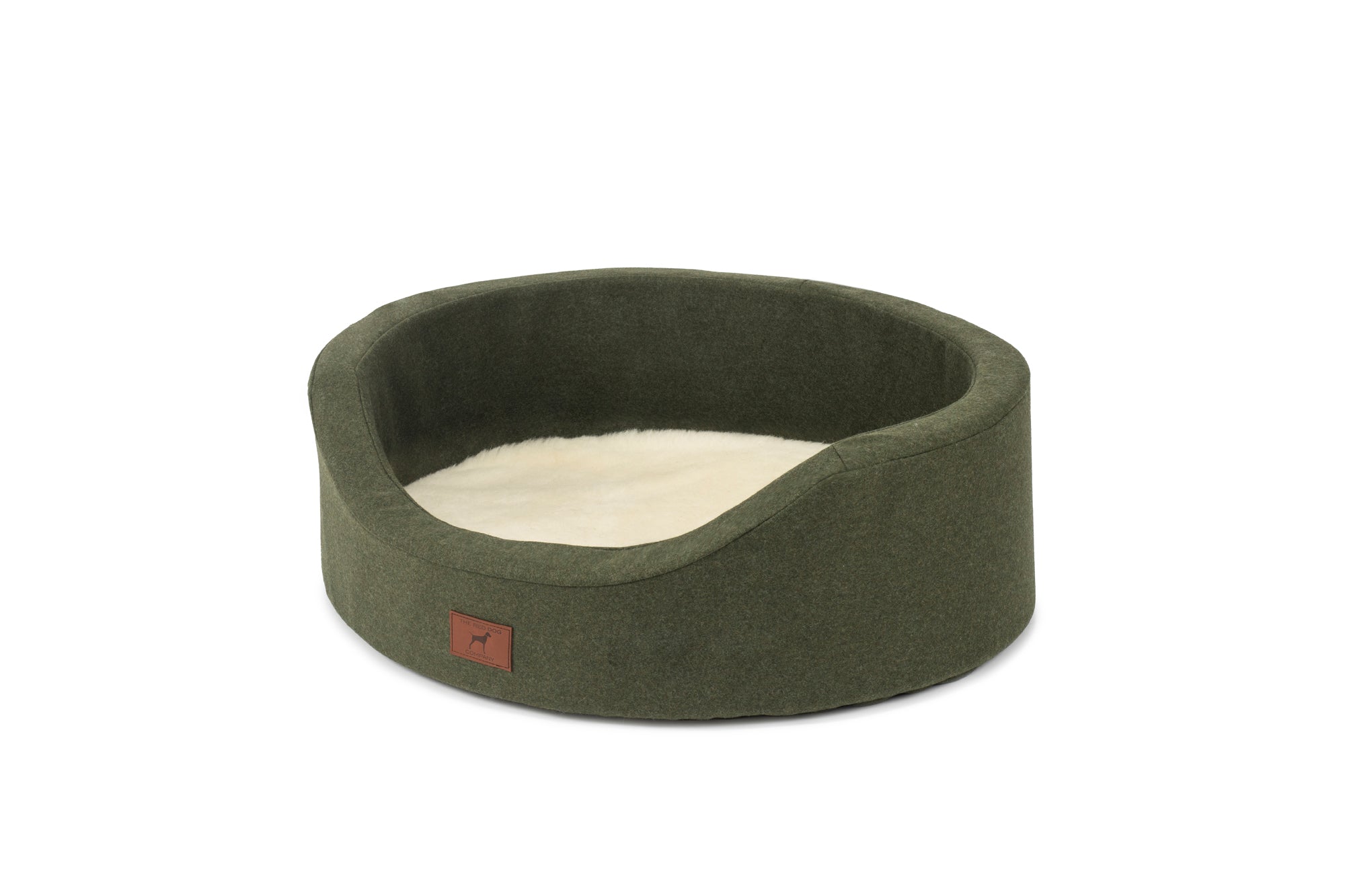 Willow Green Oval Dog Bed