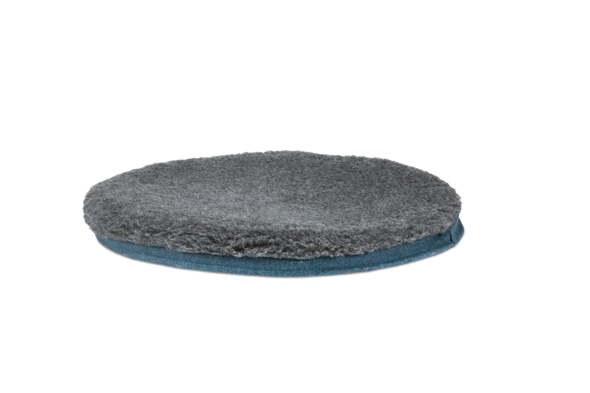 Cerulean Blue Oval Dog Bed Mattress Cover