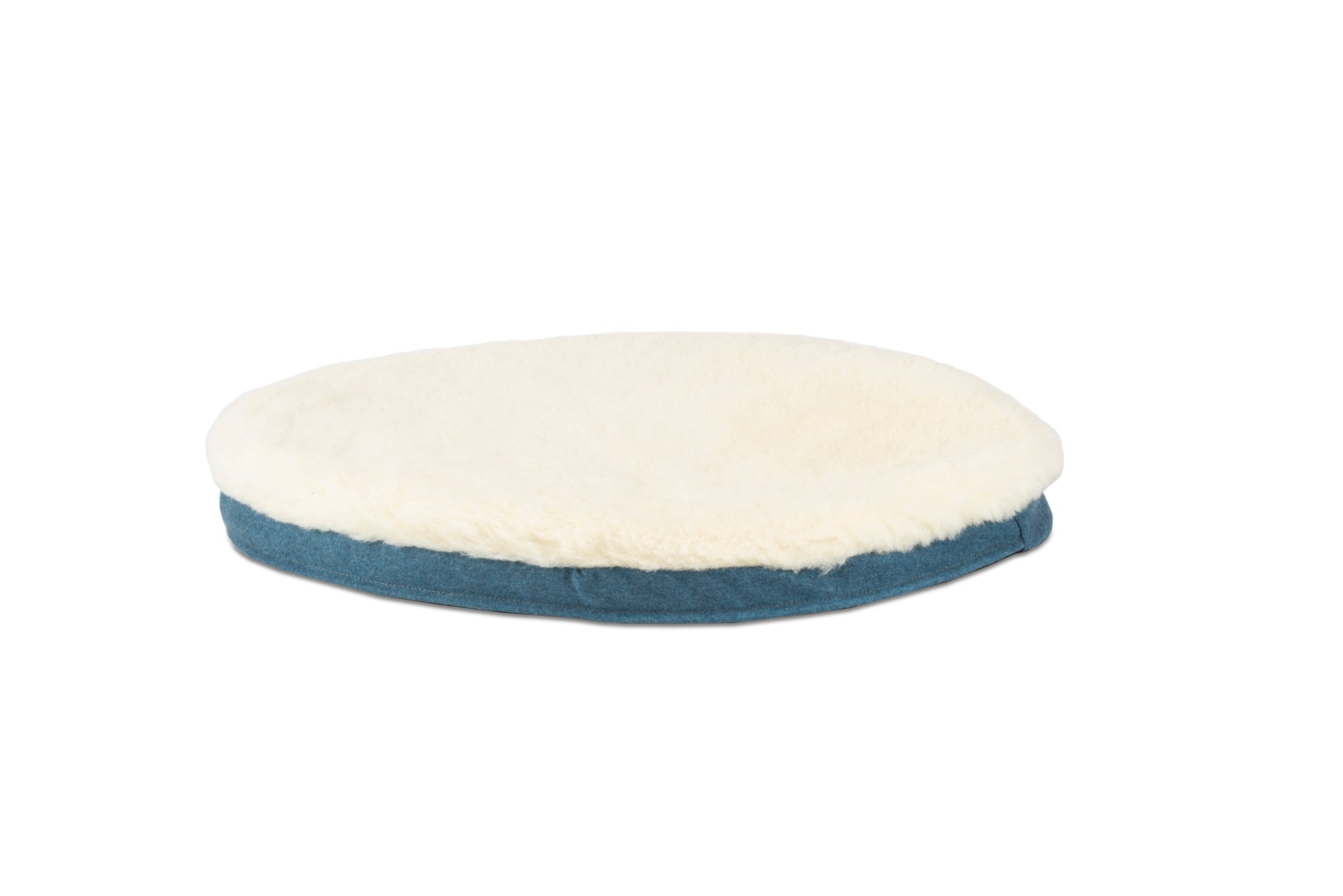 Cerulean Blue Oval Dog Bed Mattress Cover