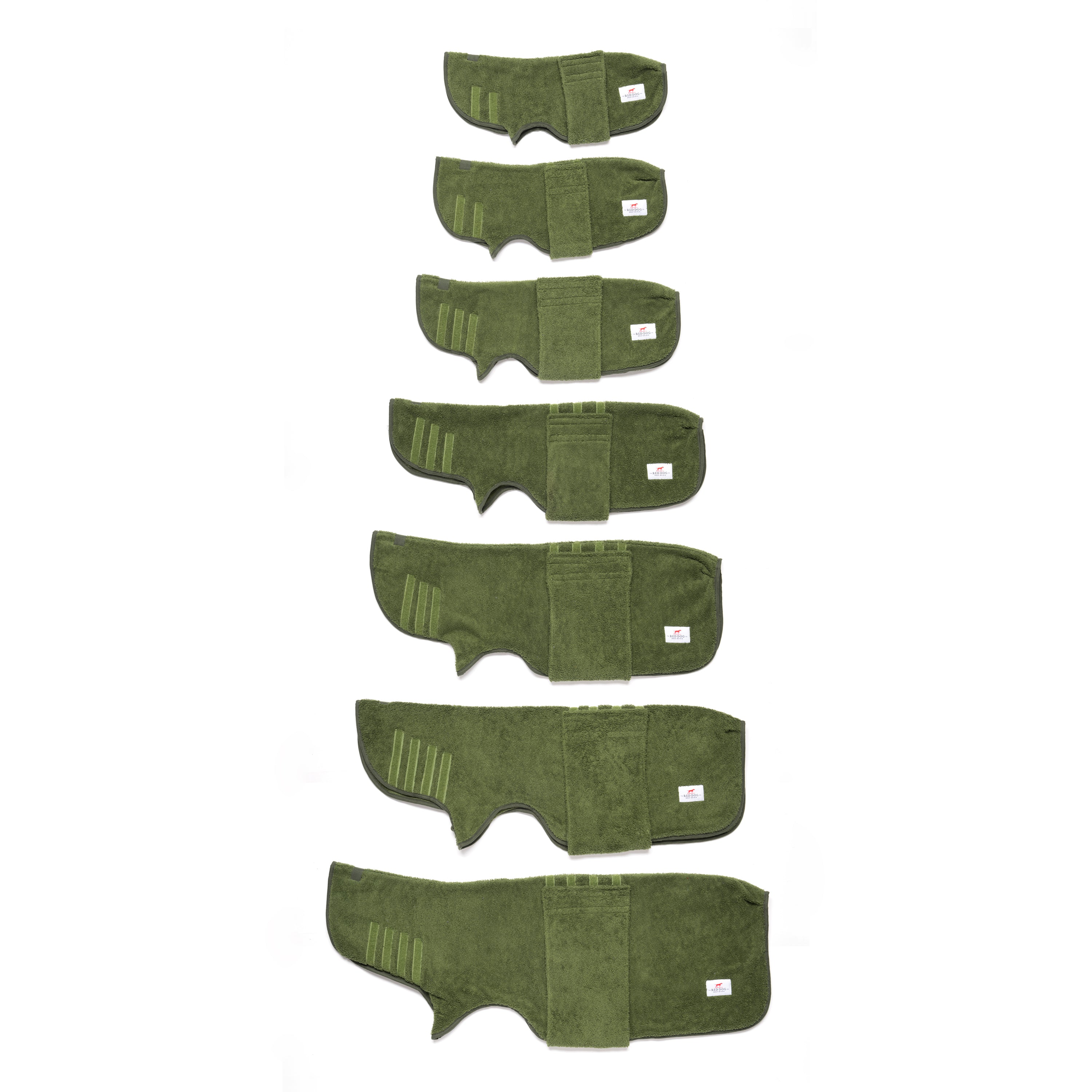 Dog Drying Coat - Olive Green