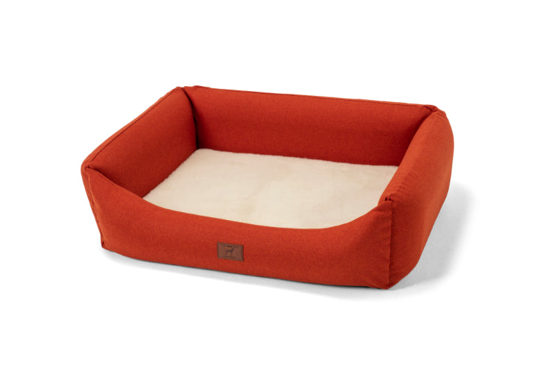 Fire Orange Classic Dog Bed - Large
