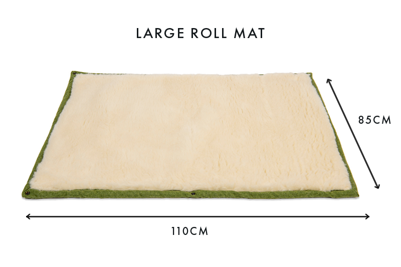 Apple Green Dog Roll Mat