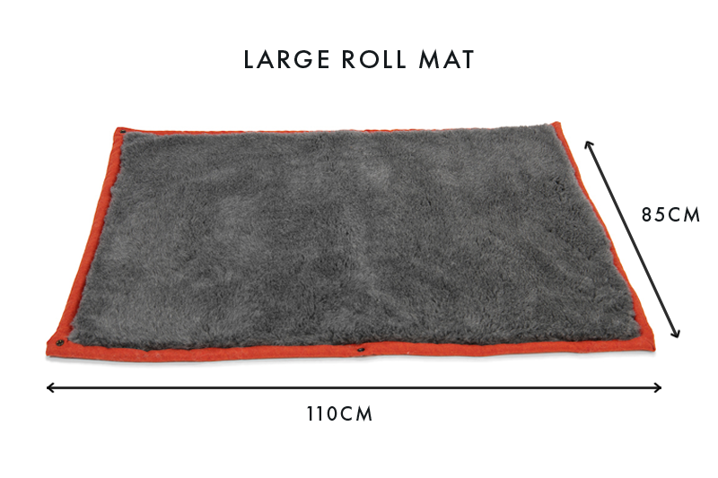 Fire Orange Dog Roll Mat