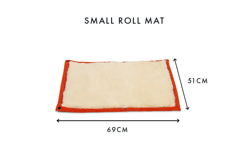 Fire Orange Dog Roll Mat