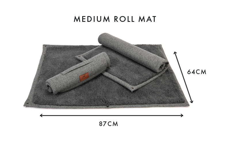 Slate Grey Dog Roll Mat