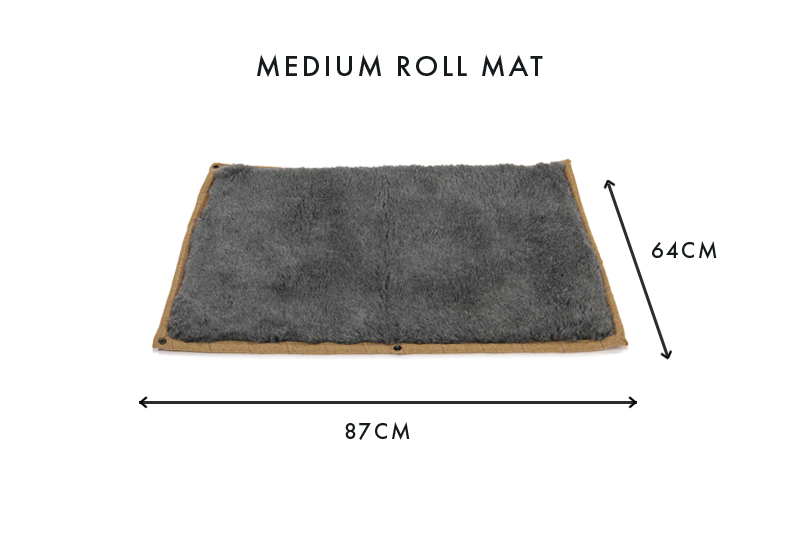 Tweed Dog Roll Mat