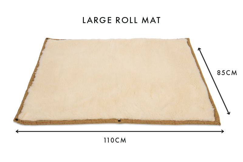 Tweed Dog Roll Mat