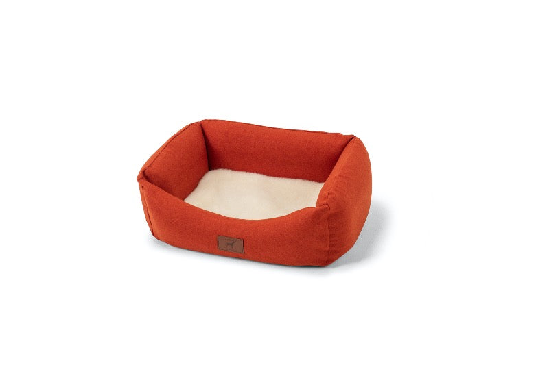Fire Orange Classic Dog Bed