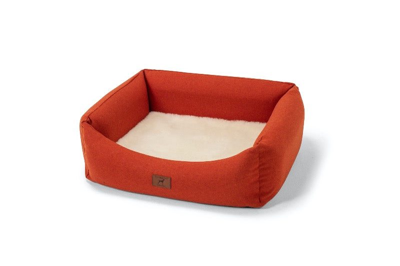 Fire Orange Classic Dog Bed