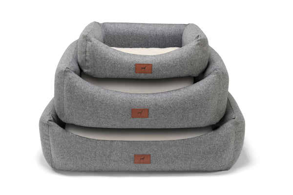 View of Slate Grey Classic Dog Bed