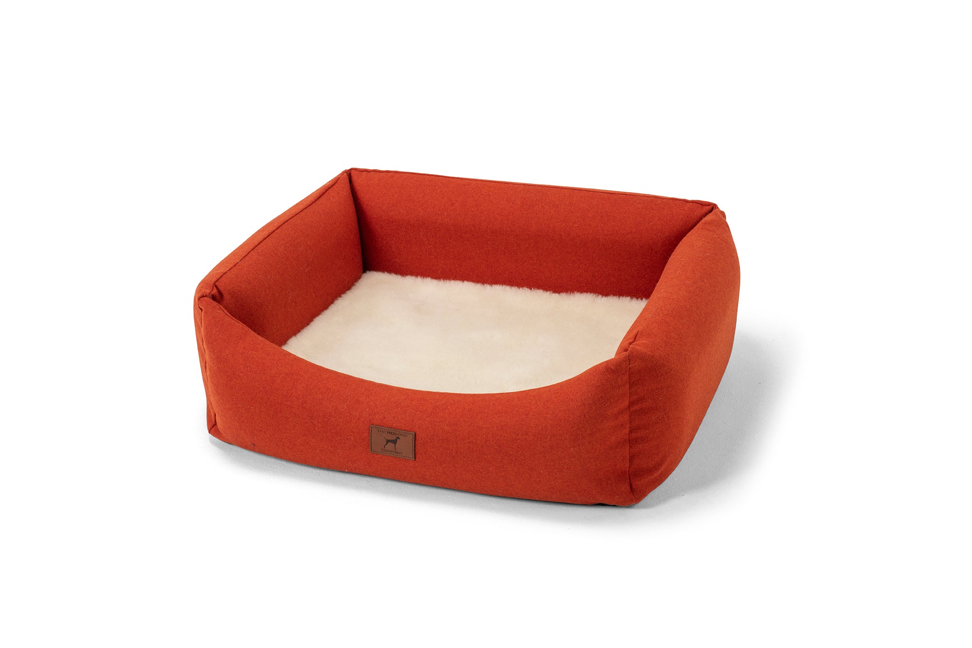 Fire Orange Classic Dog Bed Outer Bed Cover