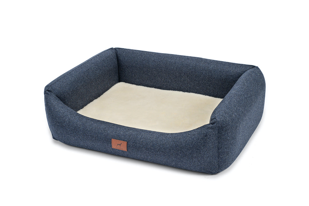 Cobalt Blue Classic Dog Bed Outer Bed Cover